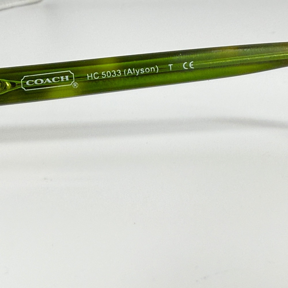 Coach HC 5033 Alyson Eyeglasses Brown Dark Silver Green Tortoise 53-16-135 22228 - Picture 6 of 7